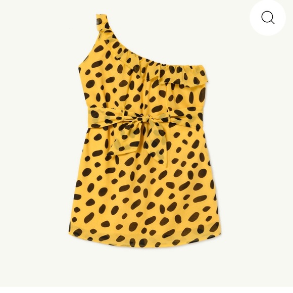 Charming Yellow weasel cheetah pattern Dress by the animals observatory - Picture 4 of 5